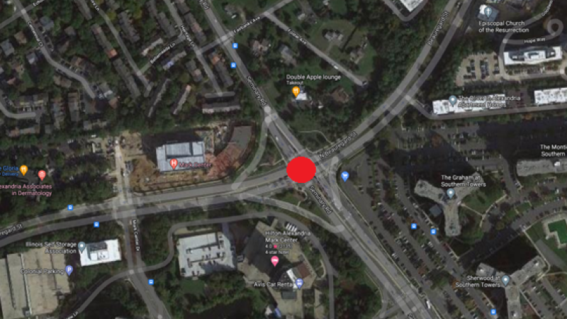 North Beauregard Street and Seminary Road Intersection Improvement Study area