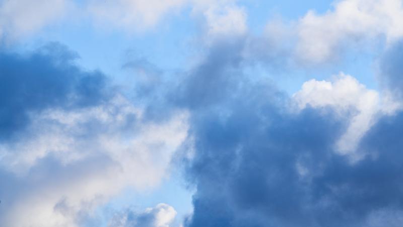 Purchased stock image of sky and clouds. 