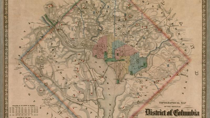 Defenses of Washington Map 1862