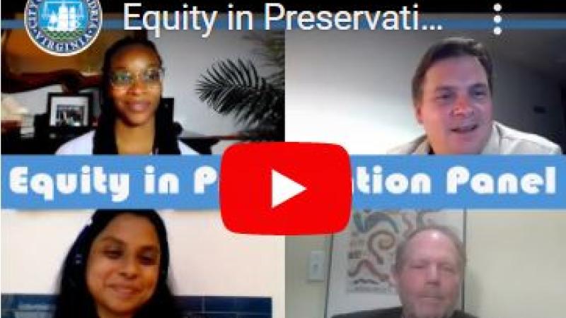 Equity in Preservation Panel Discussion (video image)