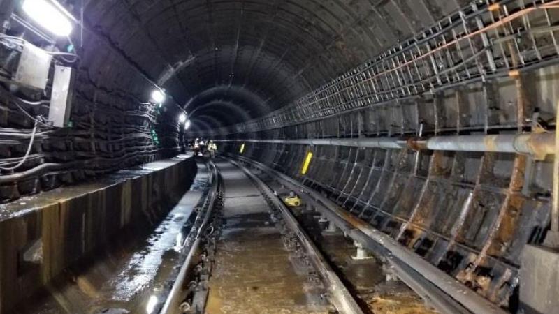 Photo of a portion of the Yellow Line tunnel that will be rehabilitated by Metro in 2022 and 2023
