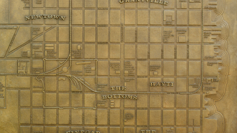 Map of African American Neighborhoods in Alexandria in 1865
