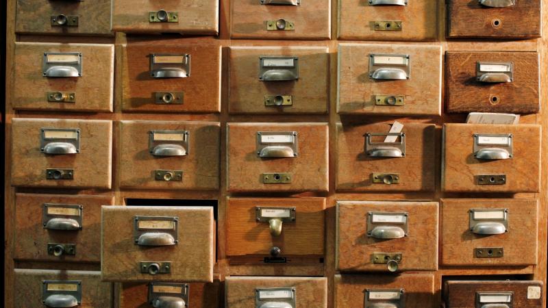 Library file boxes