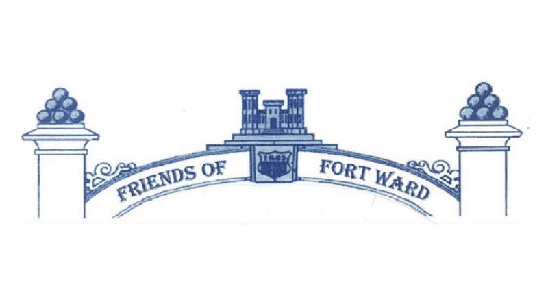 Friends of Fort Ward loo, on ceremonial gate