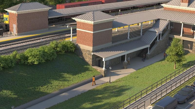 Rendering of Alexandria Station Improvements