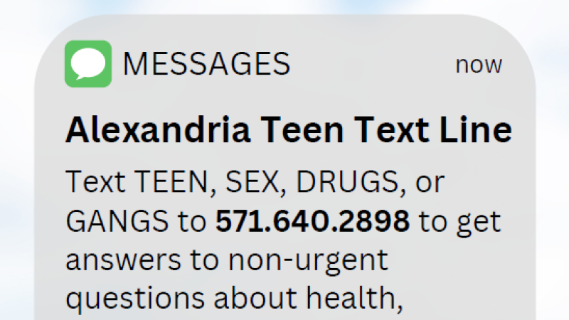 Alexandria Teen Text Line