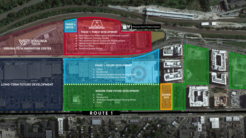 Potomac Yard Entertainment District Site Map