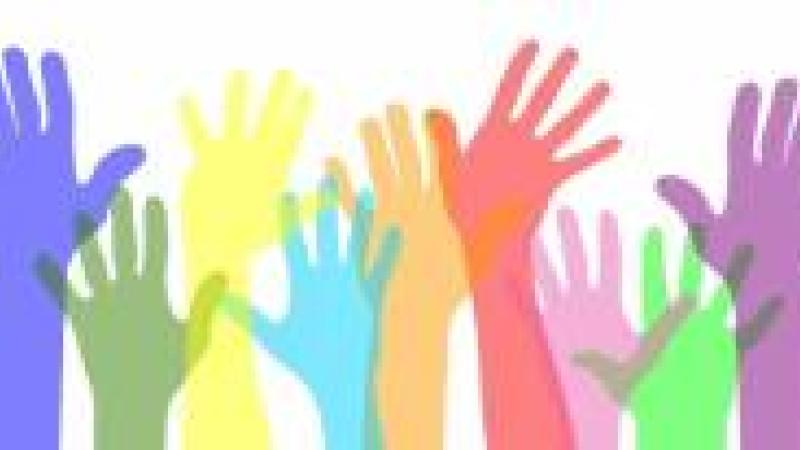 Hands raising up