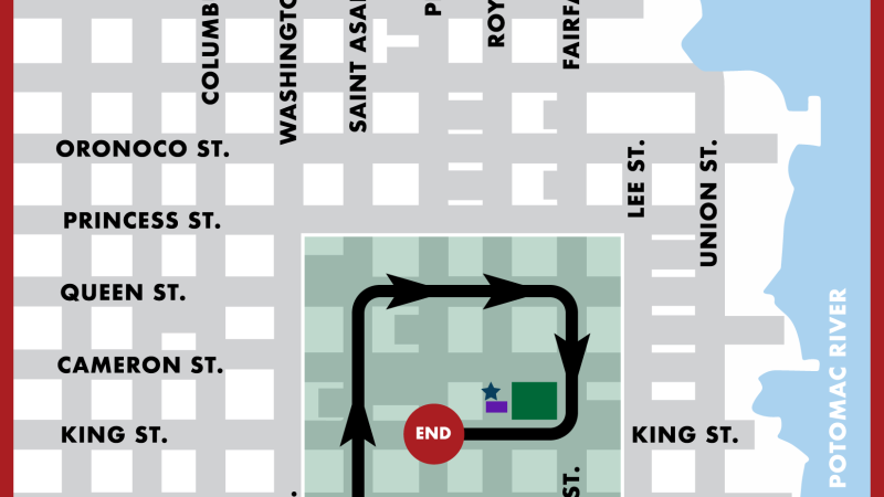 Map of road closure