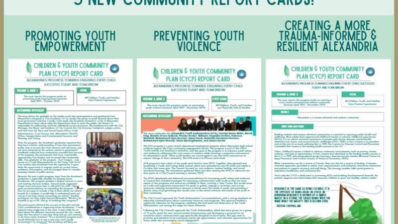 3 New Community Report Cards