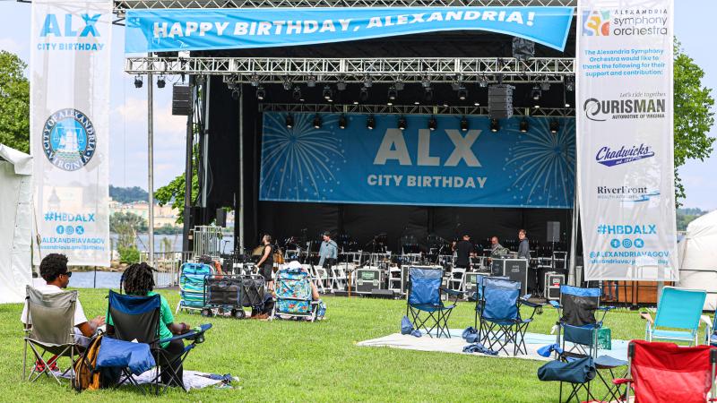 City birthday stage