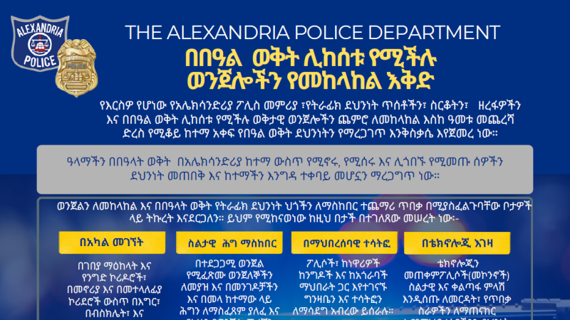 Holiday Crime Prevention Plan Flyer [Amharic]