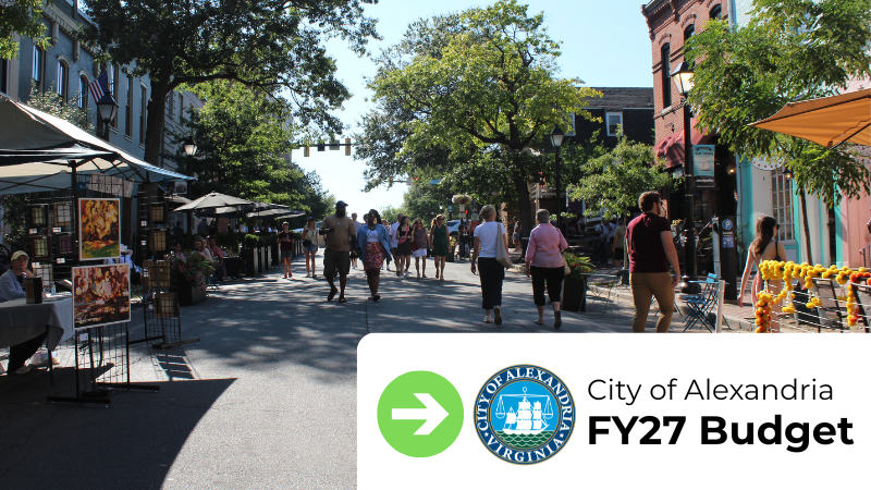 picture of people walking in front of nearby businesses in old town