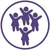 eco-city health and environmental justice icon