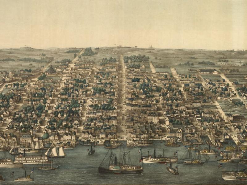Birds Eye View of Alexandria, Charles Magnus1863 (Library of Congress)