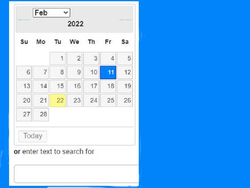 This Day in History calendar and text search