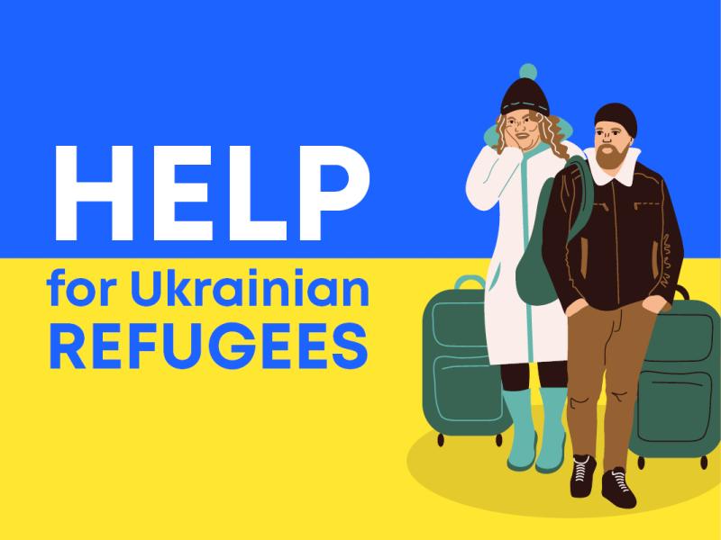 Help Ukrainian Refugees graphic 