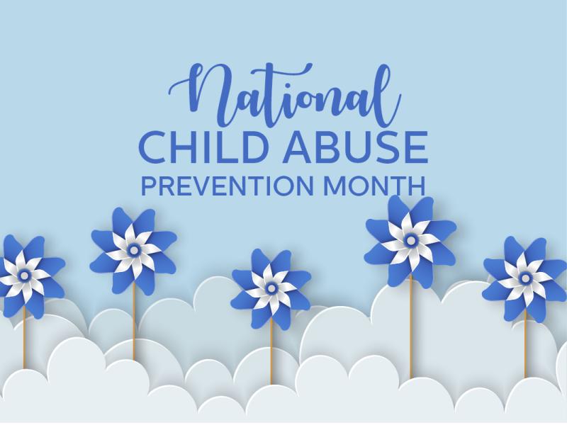 National Child Abuse Prevention Month graphic