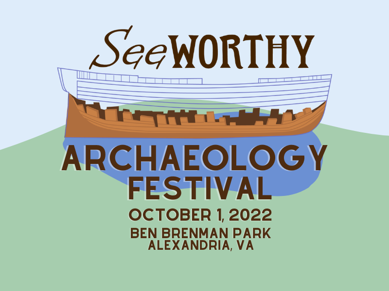 Logo for the SeeWorthy Archaeology Festival on October 1, 2022