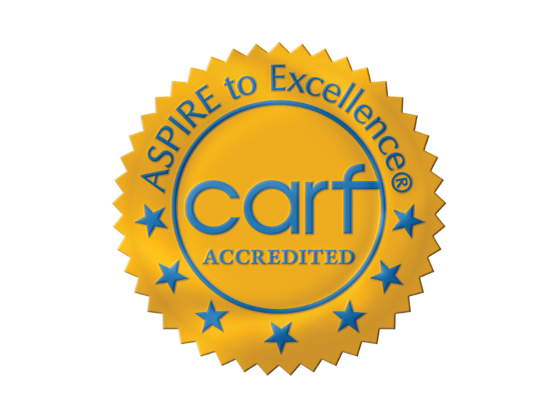 CARF accreditation seal logo