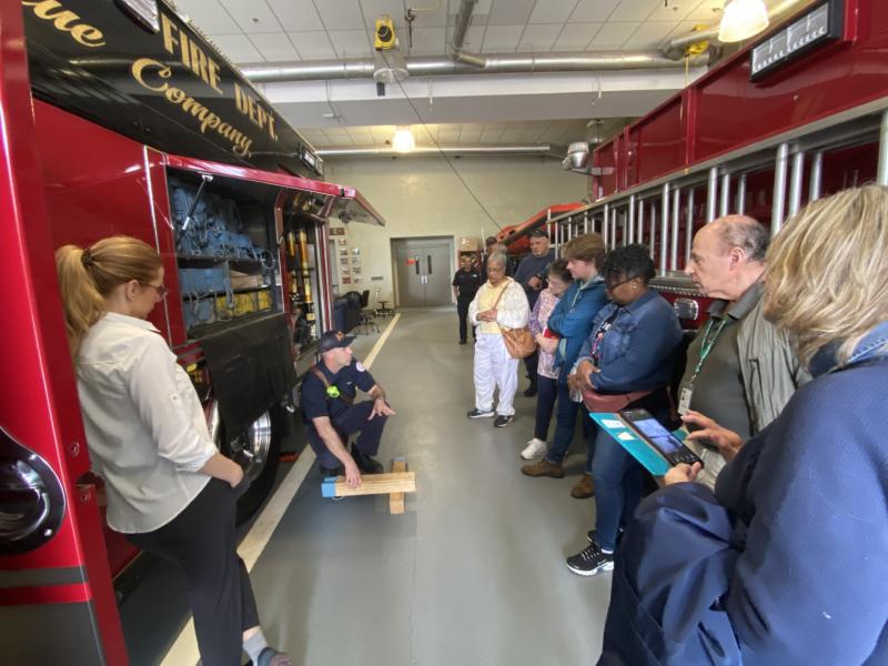 AFD first responders discuss Special Operations with Community Fire Academy participants.