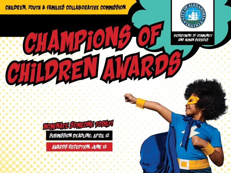 Champions of Children superhero graphic 