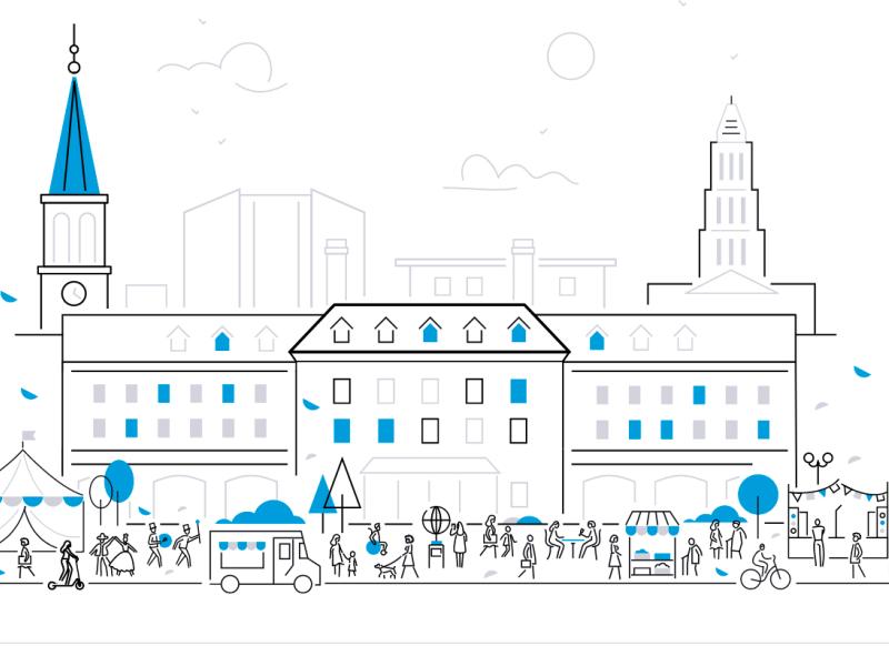 City Hall Renovation Illustration