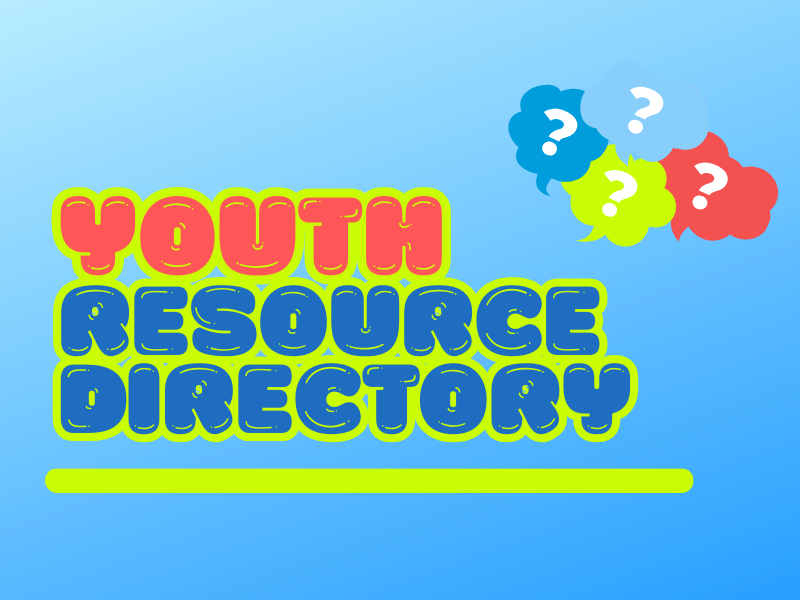 bubble letters reading youth resource directory