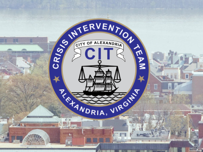 CIT/City seal and background of Alex cityscape
