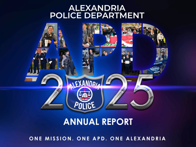 Cover of Alexandria Police Department 2025 Annual Report.