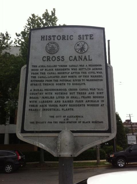 Cross Canal Historic Marker