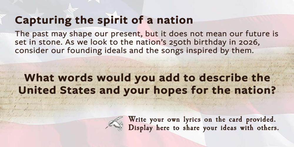 Exhibit panel: Capturing the Spirit of a Nation