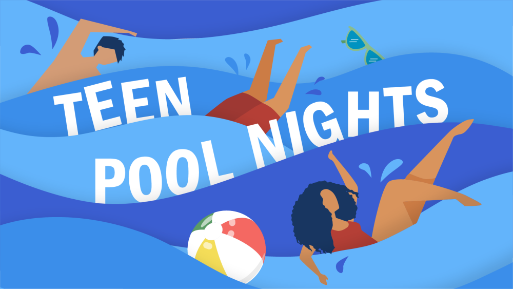 Teen Pool Night Image