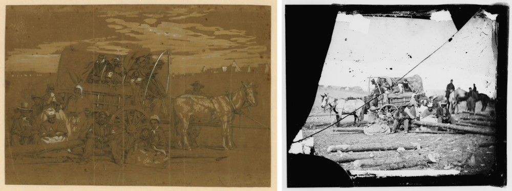 "Arrival in Camp" Alfred Waud