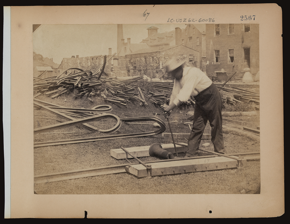Rail Straightening at the end of Wilkes Street