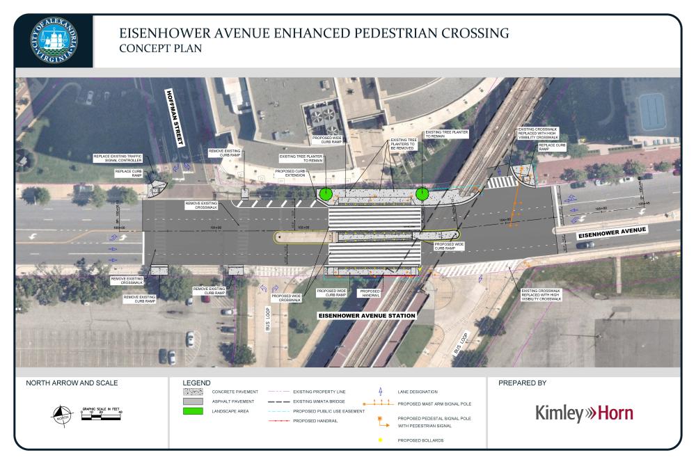 Eisenhower Ave Pedestrian Improvements Concept Plan