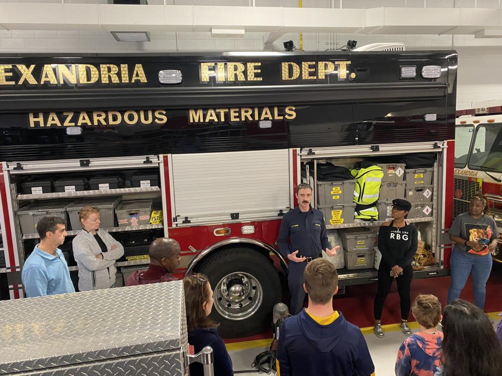 Participants of the Citizens Academy visit Station 210 to learn about AFD's various apparatus and special operations.