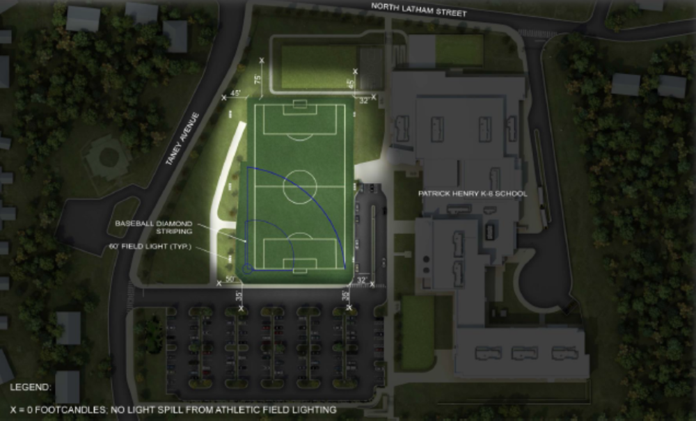 Patrick Henry Field Lighting Illustration