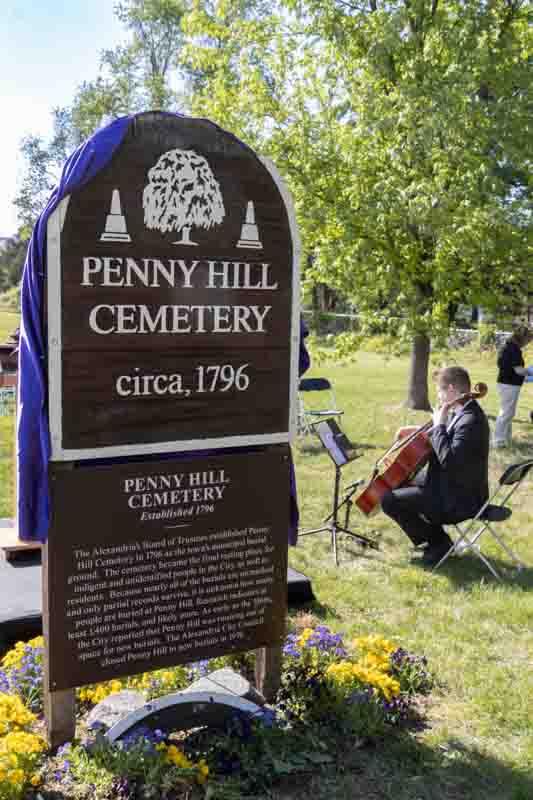 Penny Hill Cemetery sign