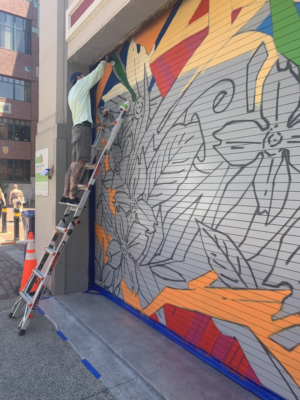 Torpedo Factory Art Center Loading Door Mural | City of Alexandria, VA