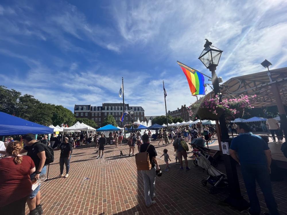 Tents in Market Square