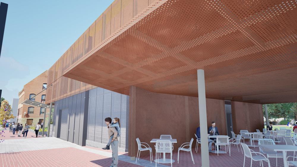 Rendering of the Waterfront Park Pump Station.