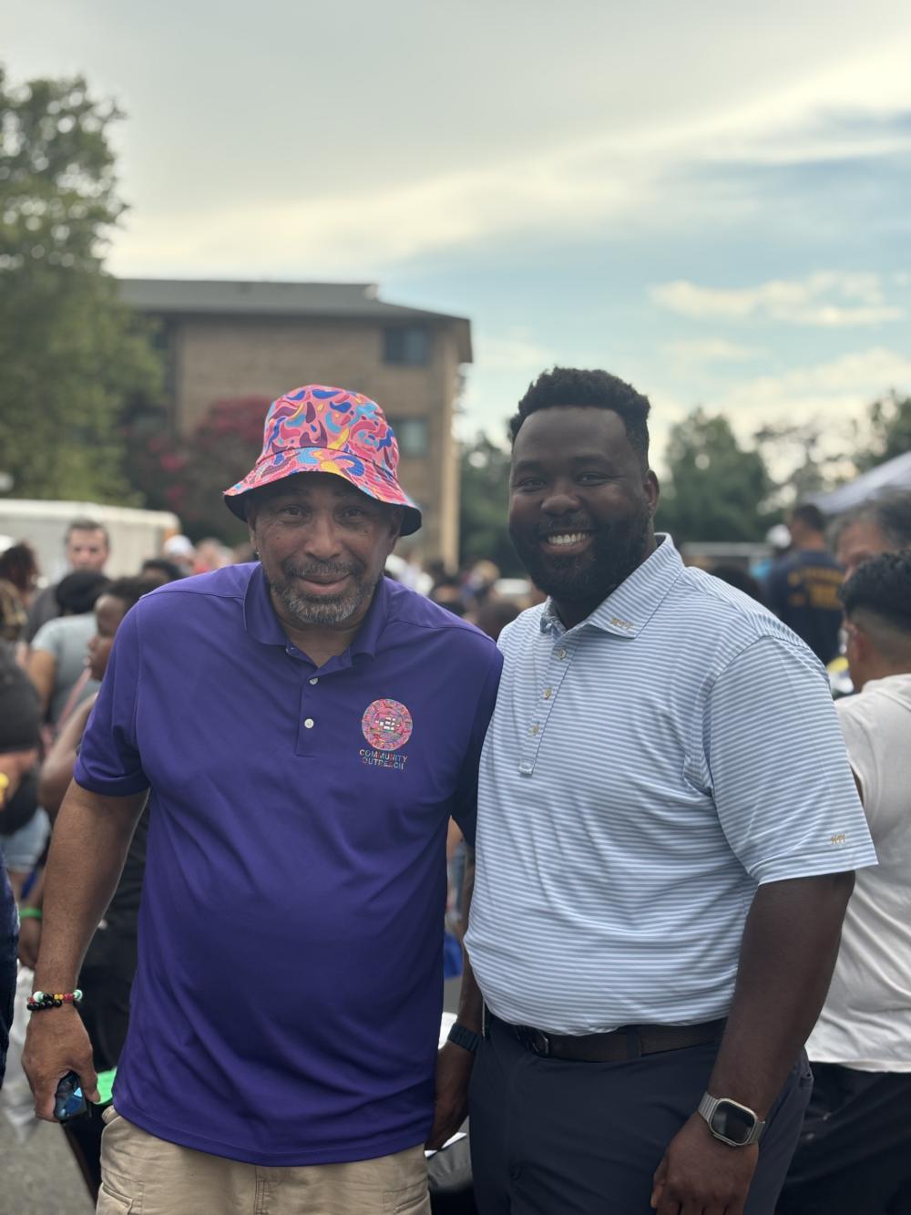 Michael Johnson and Hashim Taylor from RPCA posing for the camera