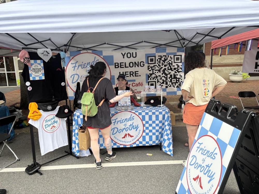 Community partner table at Alexandria Pride 2026
