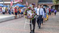 Procession with Wreath on Market Square, Thomas Memorial 2022