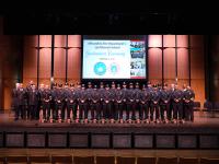 On Jan. 5, 2023, the Alexandria Fire Department welcomed and celebrated 17 new firefighter/EMTs who completed more than 6 months of training at the academy.