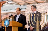 Mayor Wilson introducing the first speaker