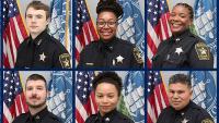 Collage of three rows with four portraits each of deputies and nine deputies and three civilian employees