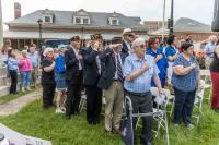 Audience standing for Pledge of Allegiance