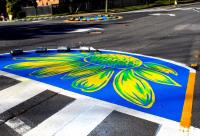 Middle Curb Extension with Art